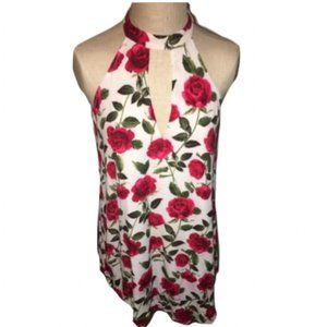 Forever 21 Flowy Rose Print Dress - size M